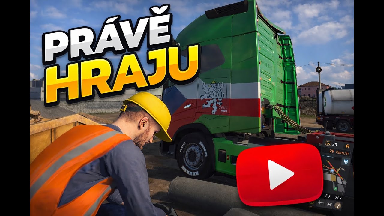 ▶ Hraji Euro Truck Simulator 2 // TRUCKERS MP ve VR noční chill hra