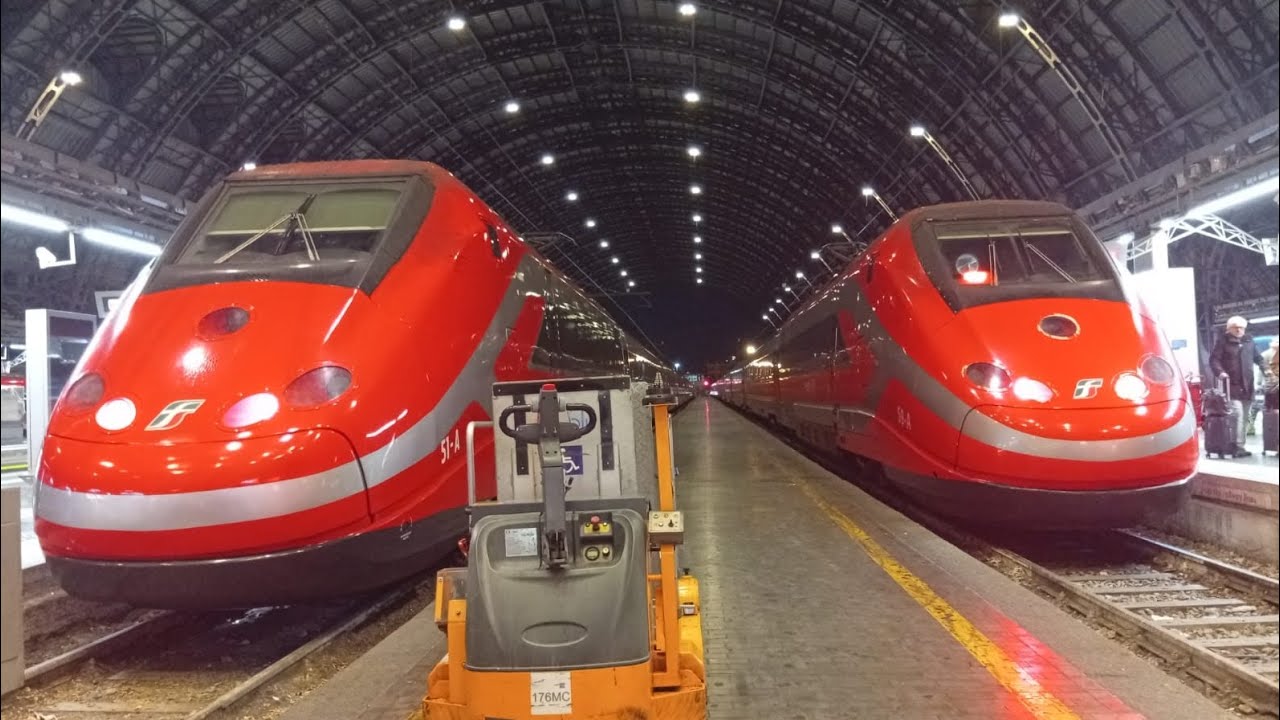 ETR 500 al tramonto 