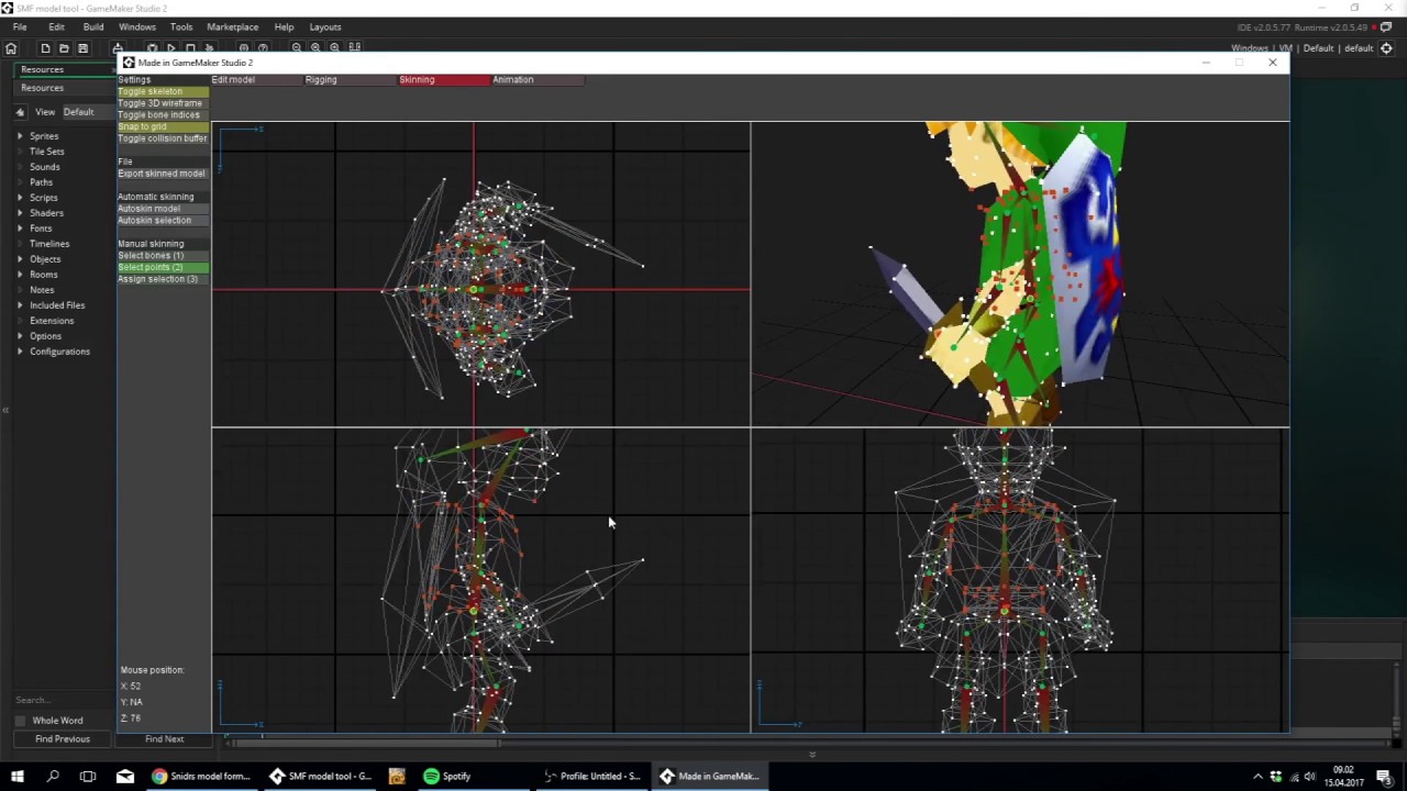 GMS2: How to animate a 3D model for use with GameMaker Studio 2