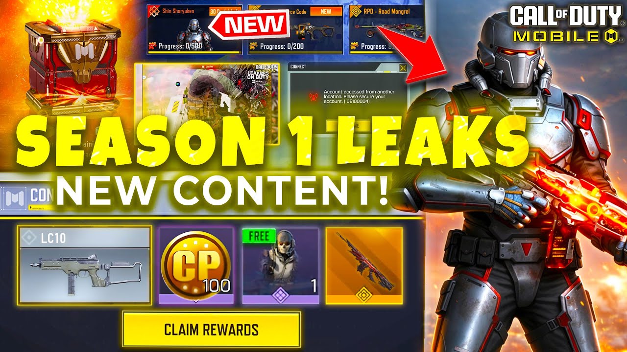 Secret Cache Secret! | FREE CP & Skins | Season 1 Leaks | Mythic Lazarus | COD Mobile | CODM