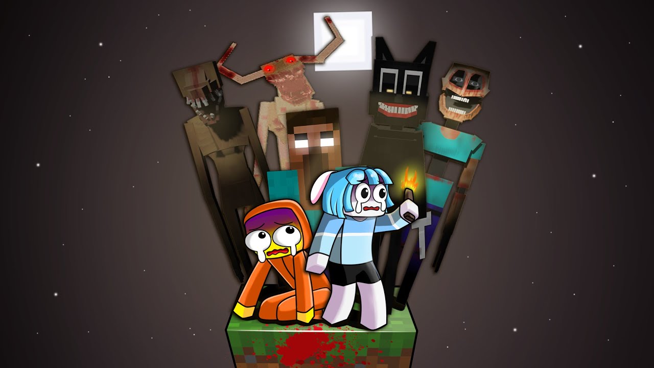 ผีเยอะที่สุด! เอาชีวิตรอดบน One Block สยองขวัญผีสุดหลอน | Minecraft One Block Horror