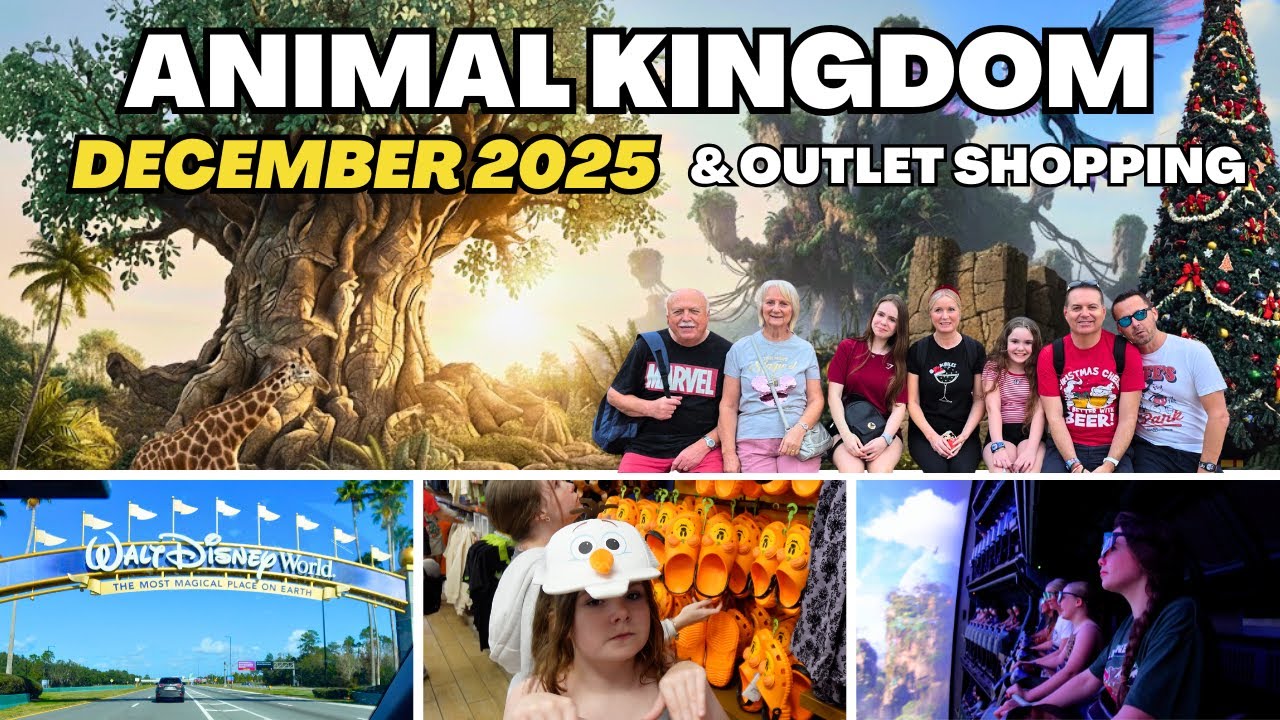 A Day at ANIMAL KINGDOM & Outlet Shopping | WALT DISNEY WORLD DEC 2025