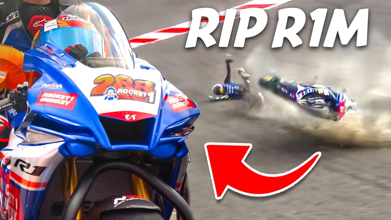 Detik Detik Yamaha R1M Crash di Mandalika...