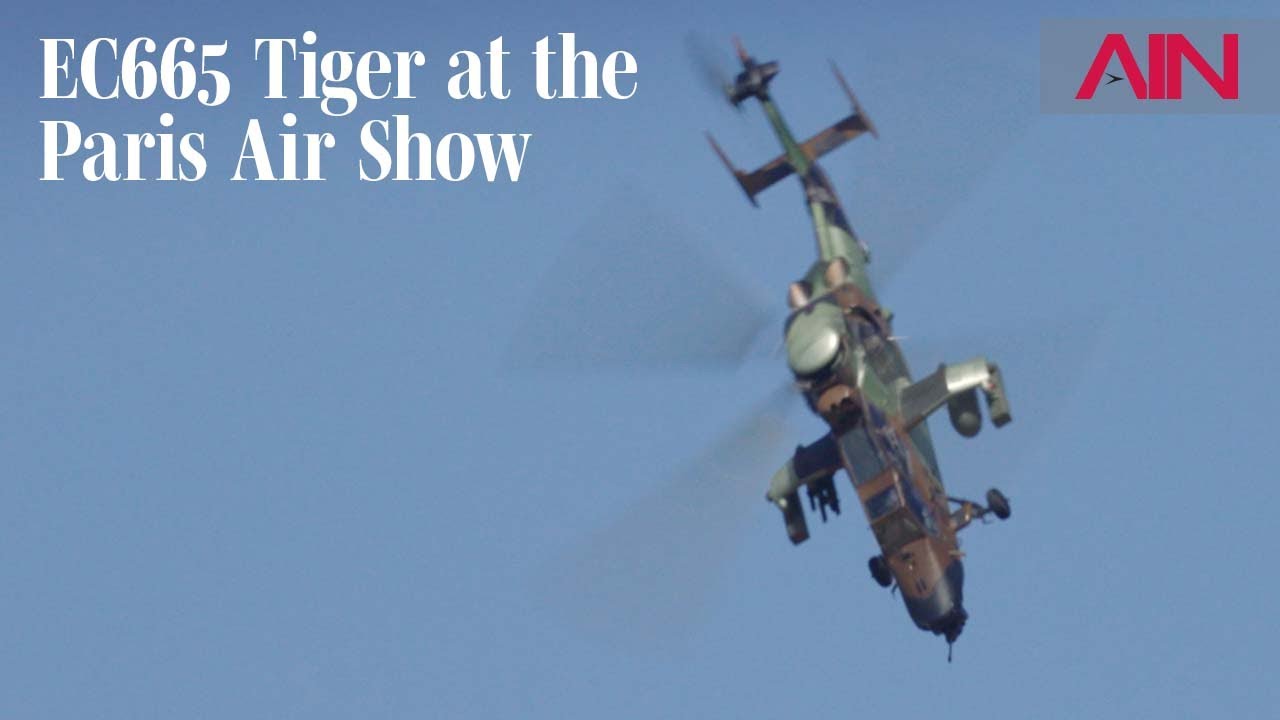 Airbus Helicopters EC665 Tiger Flies at the Paris Air Show &ndash; AIN