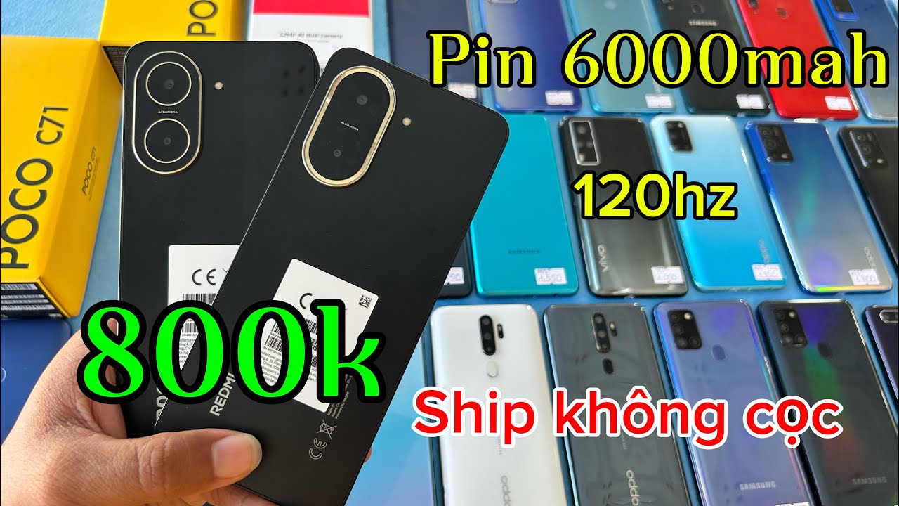 Đt cầm đồ thanh lý giá rẻ 800k oppo a55 , a52 , redmi a5 , poco c71 , Samsung a21s , m12 vivo iphone