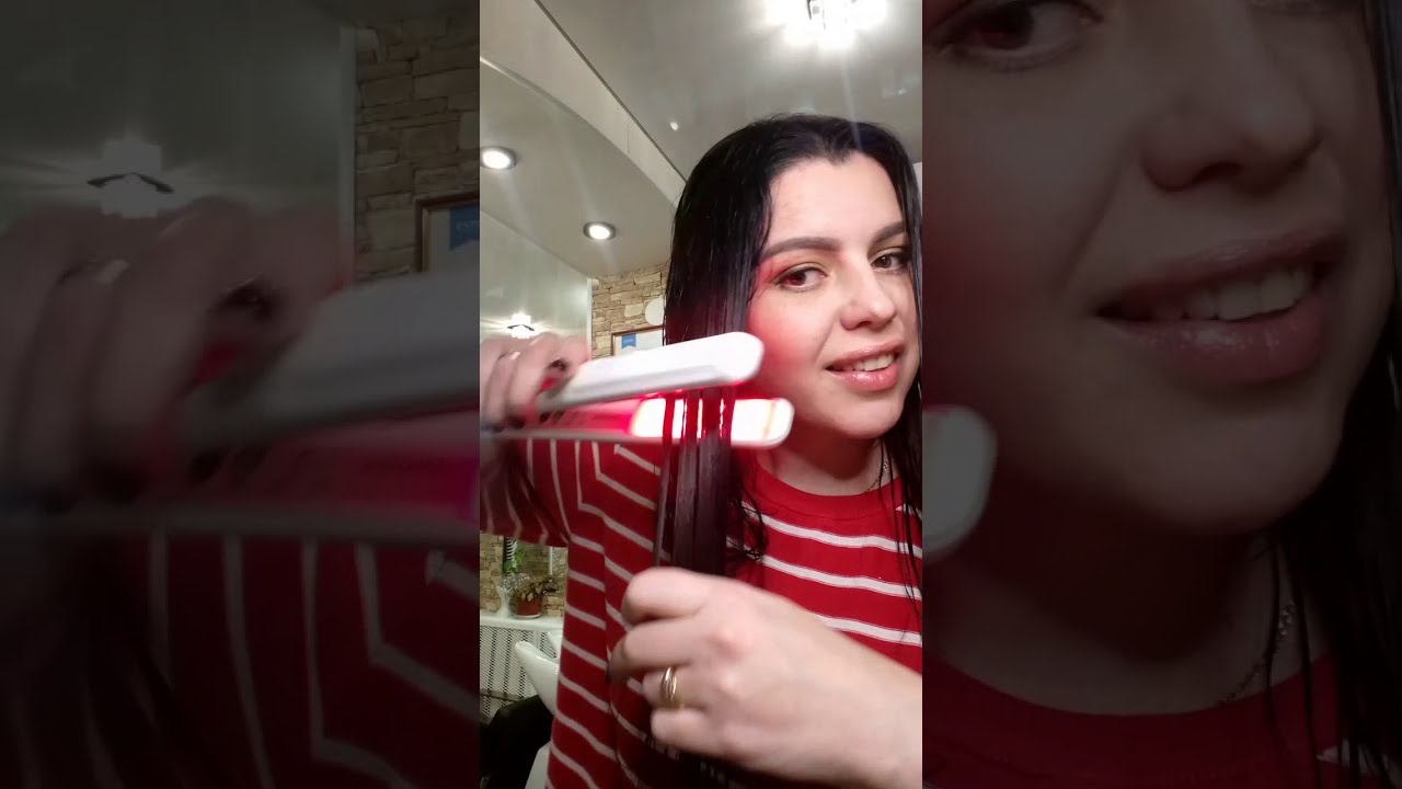 МОЛЕКУЛЯРНОЕ  ВОССТАНОВЛЕНИЕ ВОЛОС ✂️ ультразвуковым инфракрасным утюжком ✂️САМА НА СЕБЕ