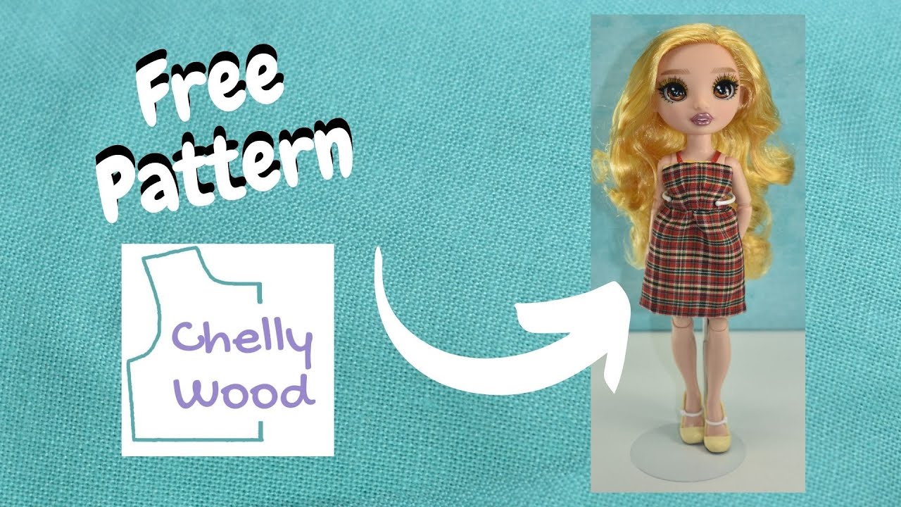 Free Doll Clothes Patterns: Rainbow High Dress Sewing Tutorial