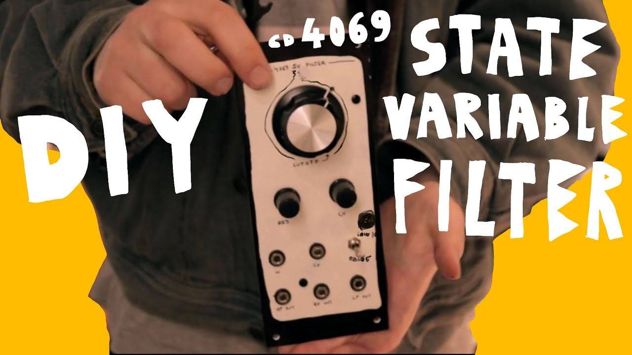 DIY CD4069 state variable filter for modular synth