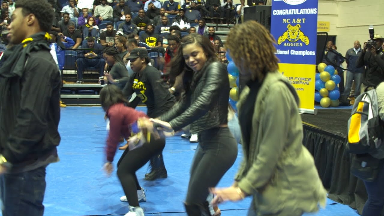 NC A&T Celebrates Bowl Win!