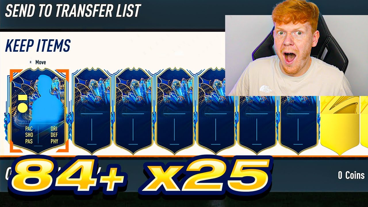 84+ x25 PACK!! We pack so many TEAM OF THE SEASONS!