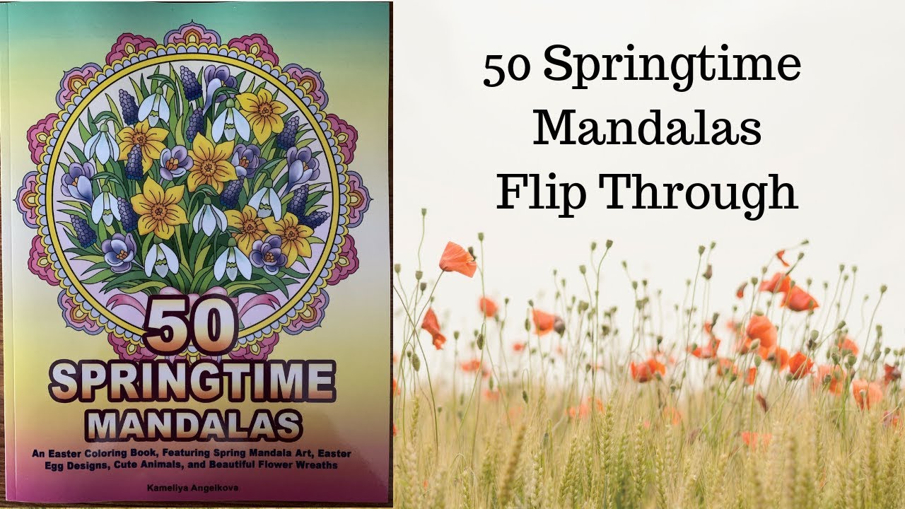 Springtime Mandalas Coloring Book Flip Through