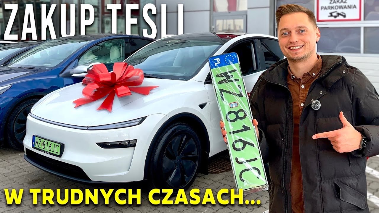 ODBIERAM NOWĄ TESLE MODEL Y JUNIPER! PROBLEMY Z ŁADOWANIEM... 😕