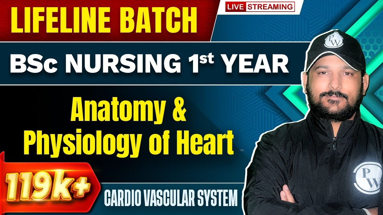 Anatomy & Physiology Of Heart | Cardio Vascular System | BSc Nursing 1st Year | Lifeline Batch