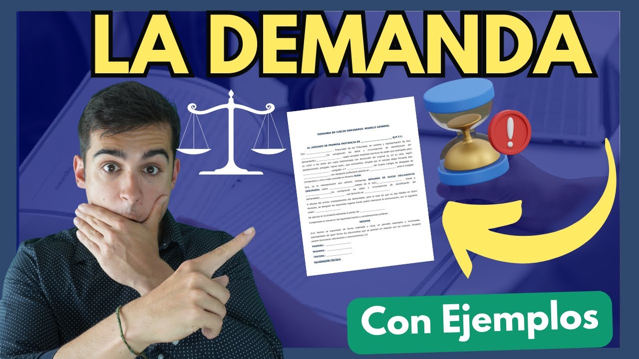 🔵 La Demanda: Descubre como se Redacta en 3 Pasos, TODO sobre esta【Proceso Civil]