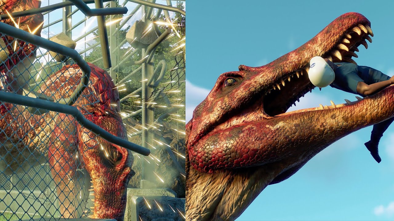 Escape From Biosyn | REVENGE OF THE RED SPINOSAURUS | Jurassic World Evolution 2