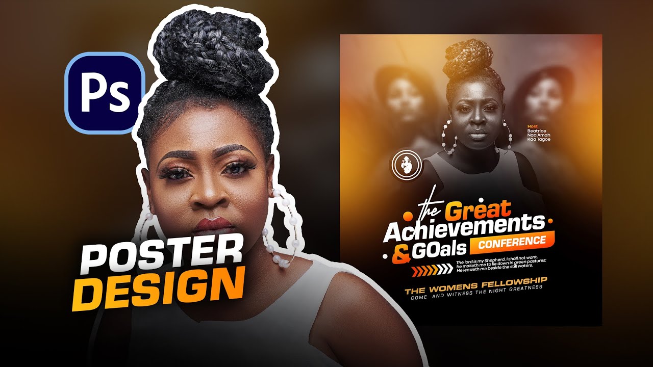 How to create a simple and quick church poster on Adobe Photoshop