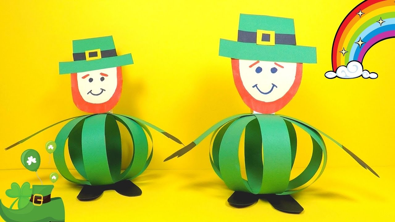 How to Make a Paper Ball Leprechaun | St Patrick's Day Crafts