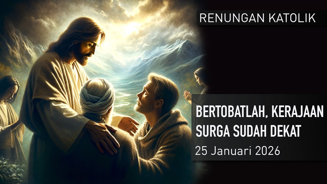 Renungan Katolik 25 Januari 2026 Bertobatlah, Kerajaan Surga Sudah Dekat
