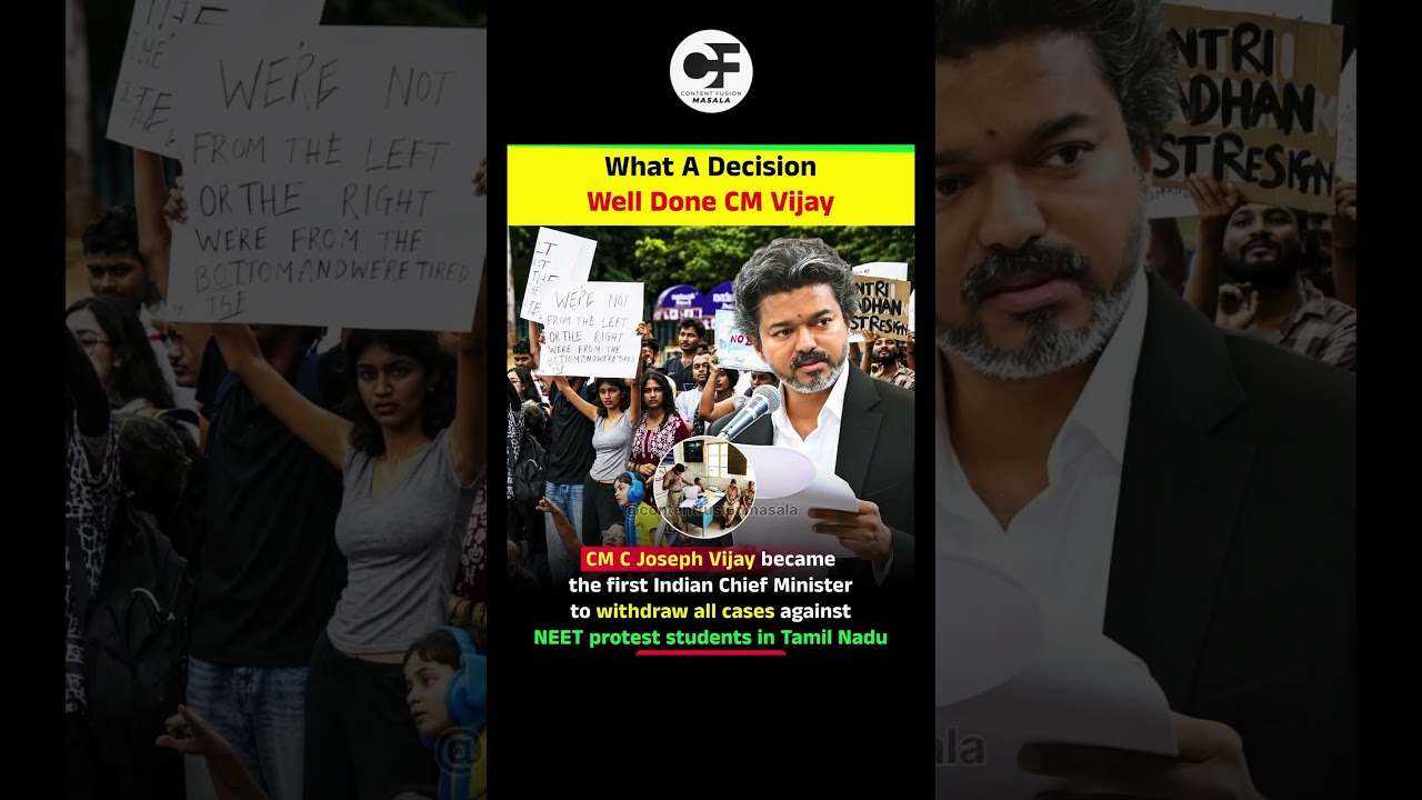 What A Decision Well Done CM Vijay. #cm #thalapathy #viral