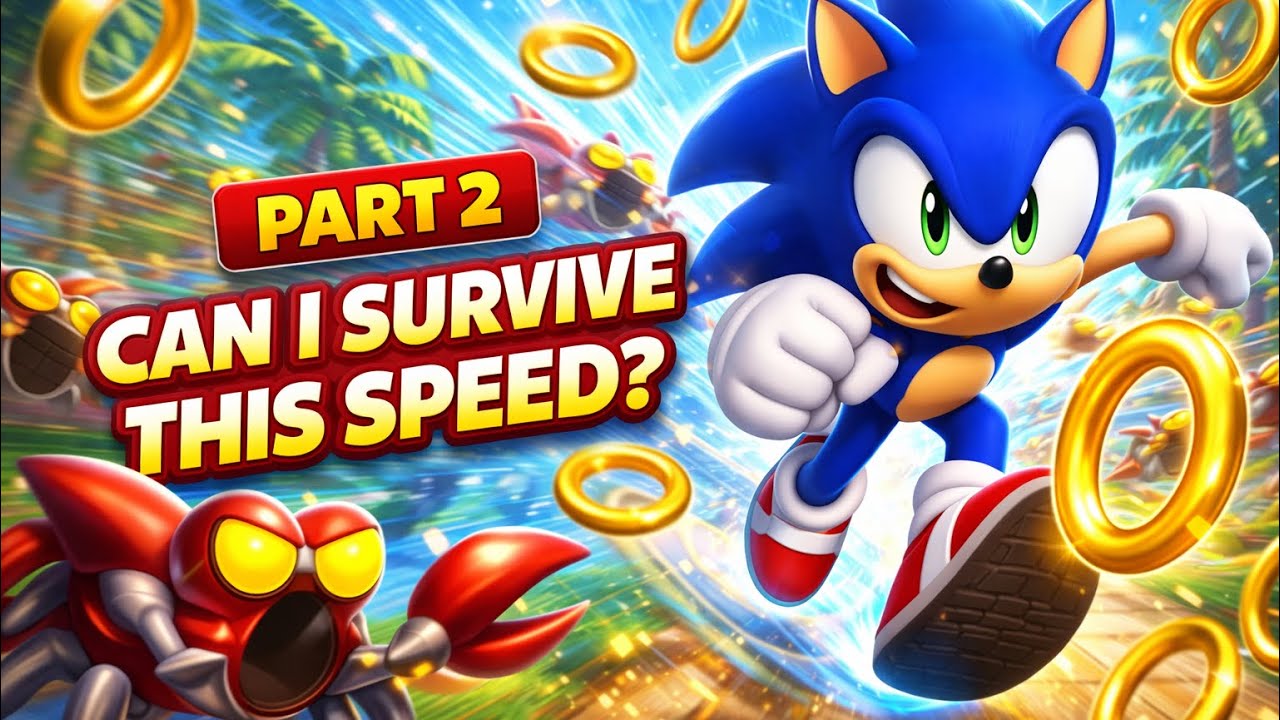 Sonic Dash Part 2 — Faster Runs, More Chaos and Rings Everywhere! Can I Survive This Speed?