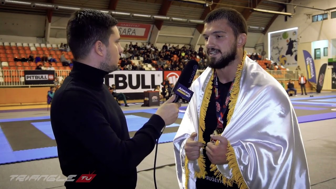 Rifat Prušević nakon osvajanja zlatne medalje na Nacionalnom ADCC prvenstvu Srbije