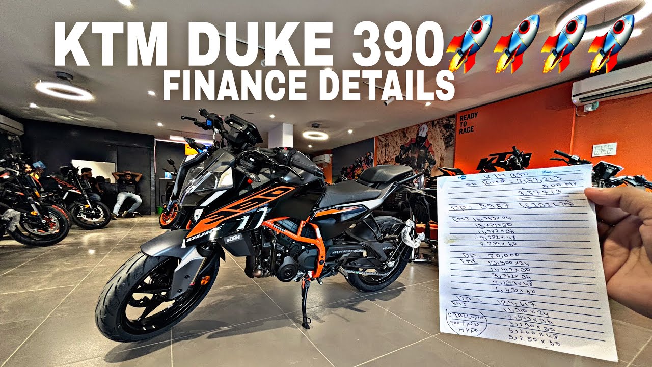 KTM Duke 390 Finance Details | EMI, Down Payment, Interest Rate & On-Road Price #ktm #duke390