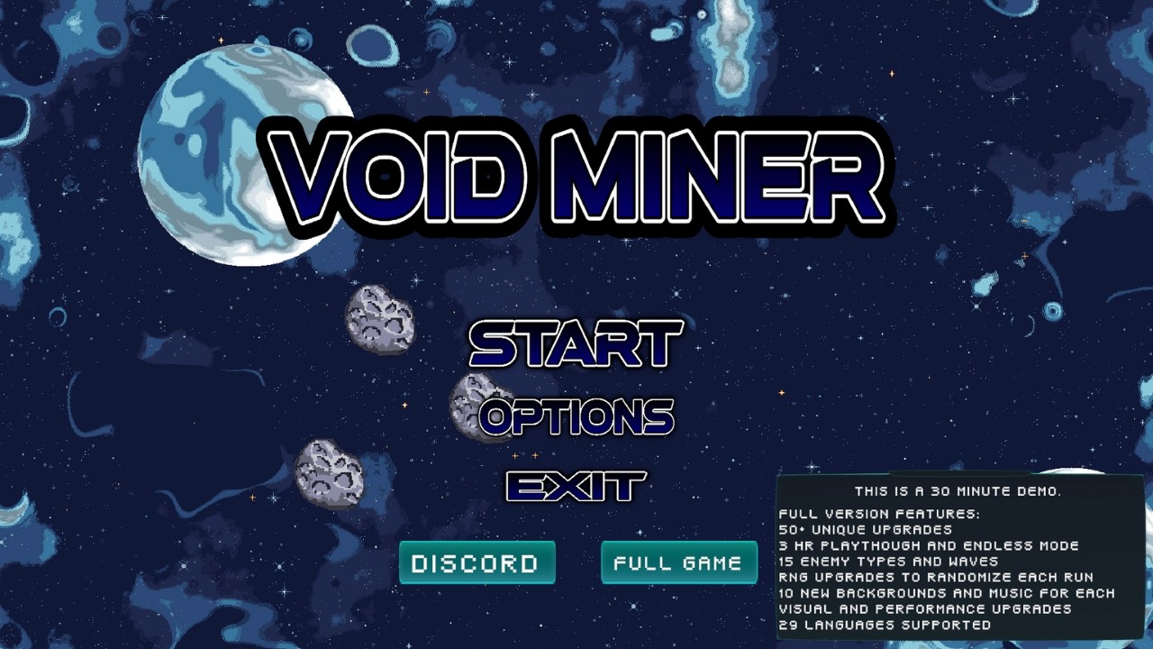 Void Miner  - Full Demo - First Look - Just a Little Miner