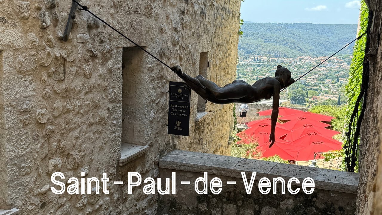 The town of Vence and Saint-Paul-de-Vence  July 2024
