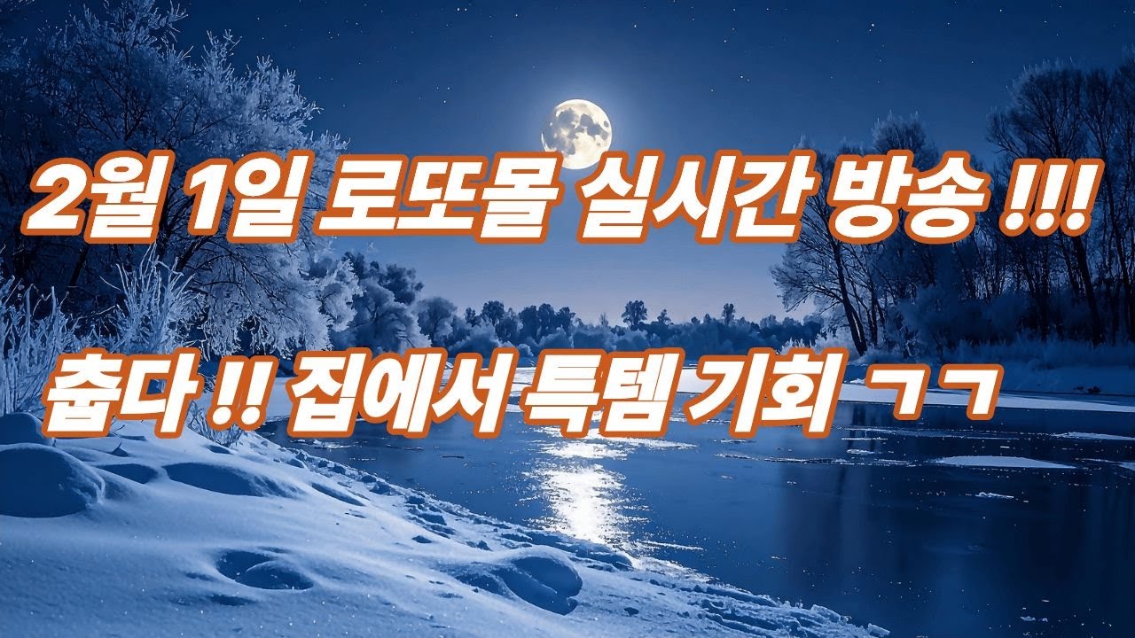 2월 1일 로또몰 실시간  인터넷경매 집에서 즐겁게 누워서 득템하기~