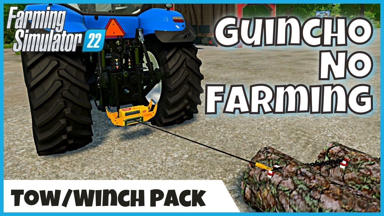FS22 Mods | Tow Winch Pack, GUINCHO para o FARMING SIMULATOR 22