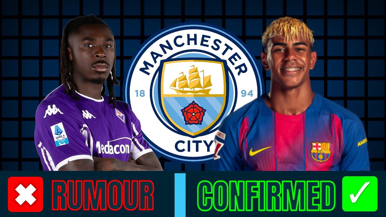 Man City Transfer News January target Confirmed And Rumours 2026 FT LAMIE YAMAL & MOISE KEAN