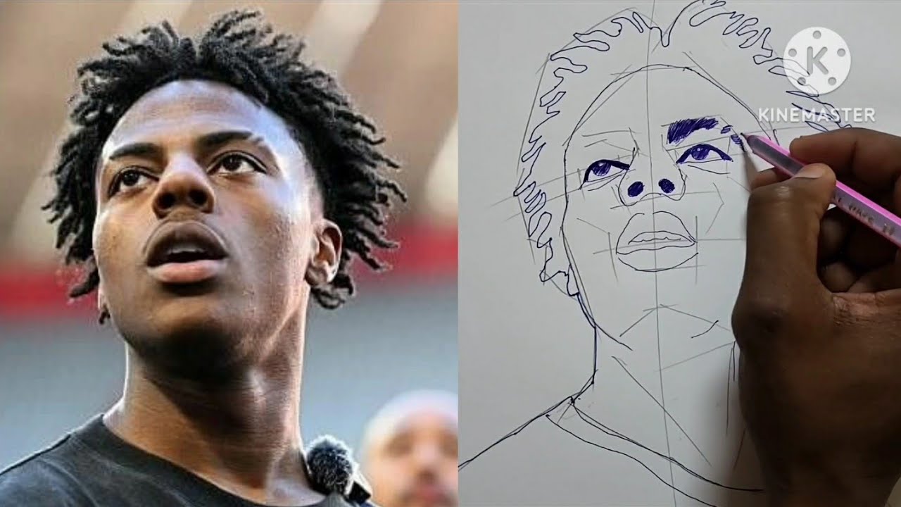How to draw ishowspeed / Drawing ishowspeed youtube streamer star step by step 