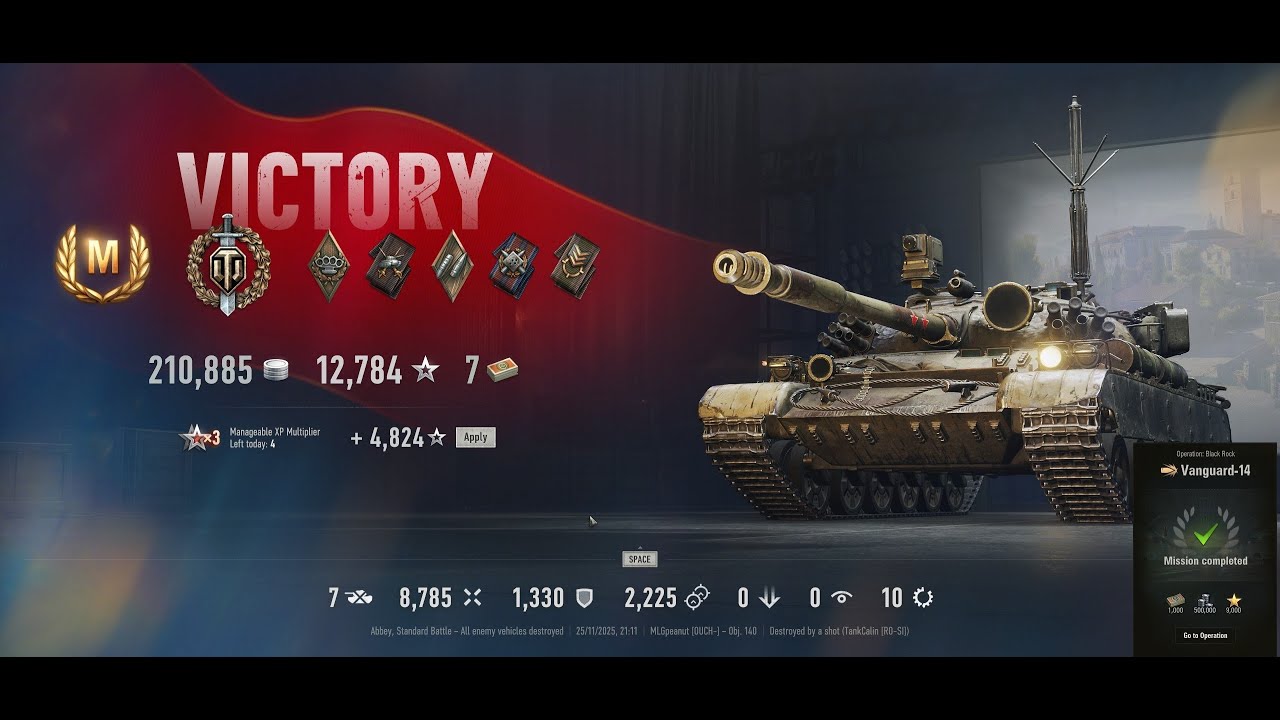 Vanguard 14 for Black Rock completion in Obj. 140 - World Of Tanks