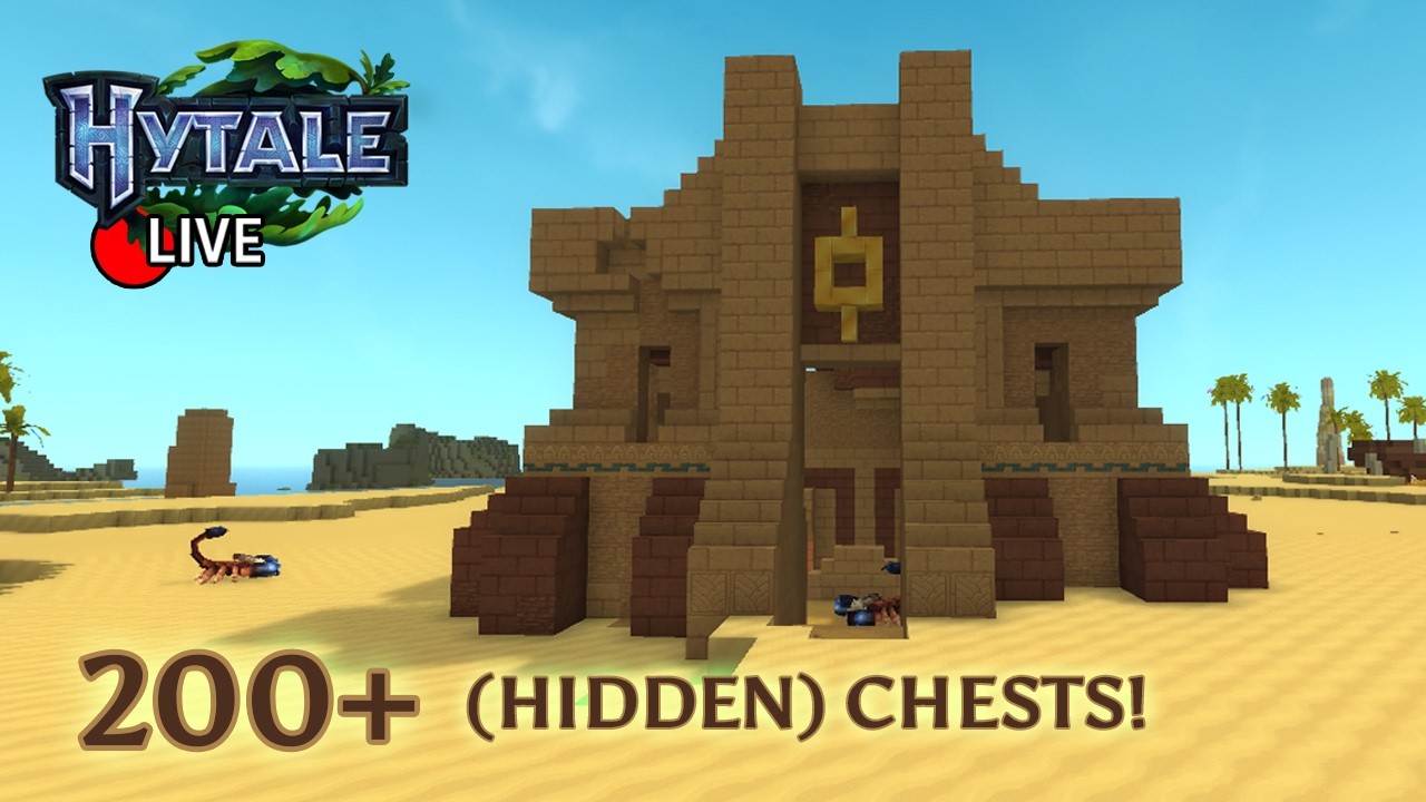 Granny Explores this Hytale Fortress Before Entering the Desert Temple!