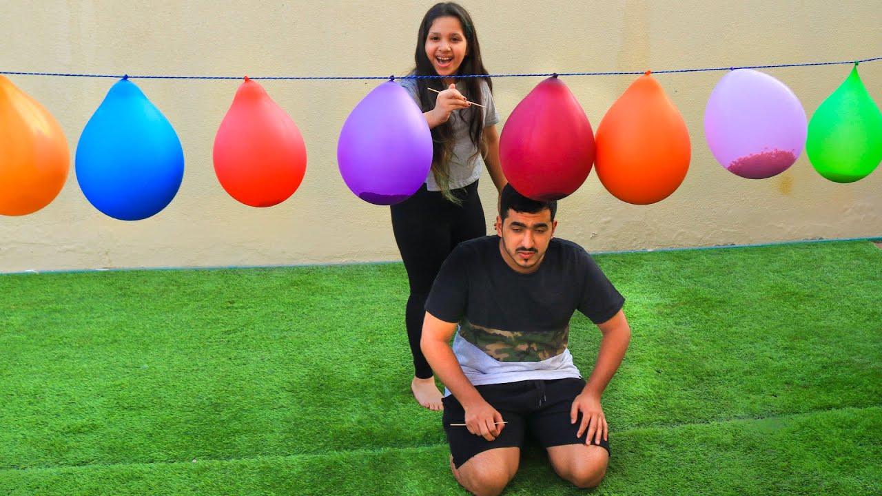 امتع تحدي في اليوتيوب -  تحدي البالونات !  ! Don't choose wrong BALLOON CHALLENGE