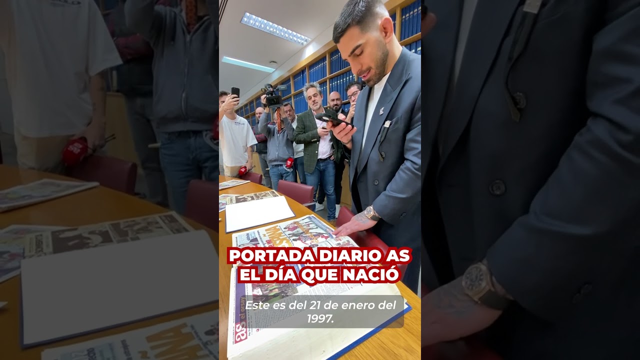 ILIA TOPURIA y la PORTADA del DIARIO AS el d&iacute;a que NACI&Oacute;