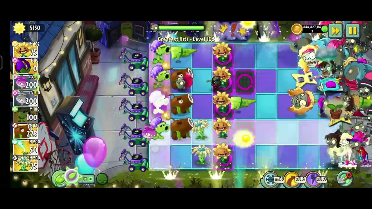 Pvz 2 Greatest Hits lvl 102