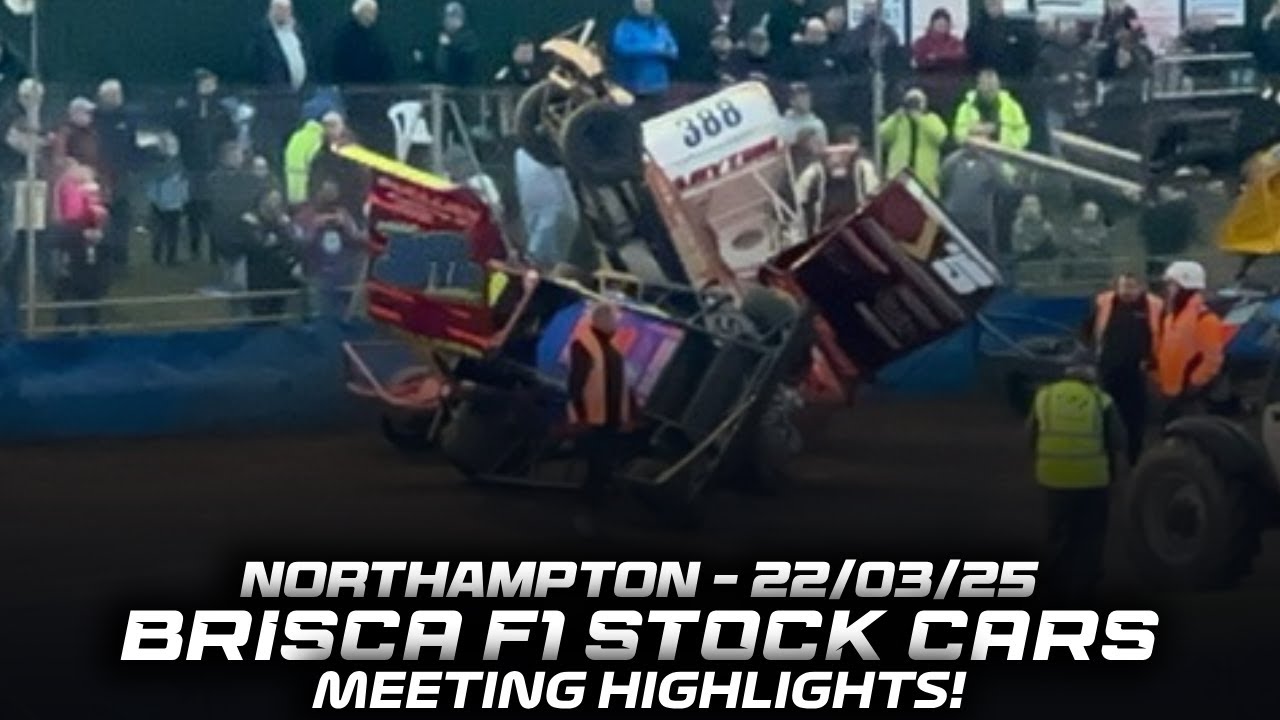 BriSCA F1 Stock Cars - Meeting Highlights (Northampton Shaleway - 22/03/25)
