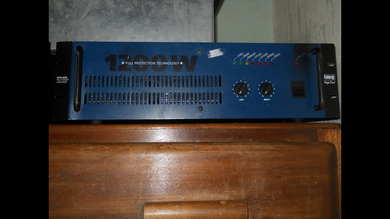 Ampli sono IMG Stage Line STA320 en panne