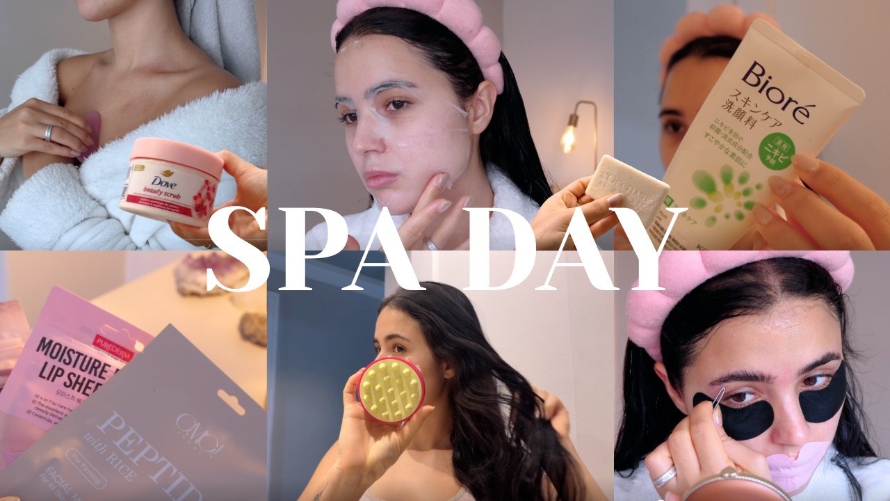 fiz um SPA DAY e ORGANIZEI a PENTEADEIRA ♡ cuidados com o corpo, cabelo, skin care, etc. 🌷💗✨