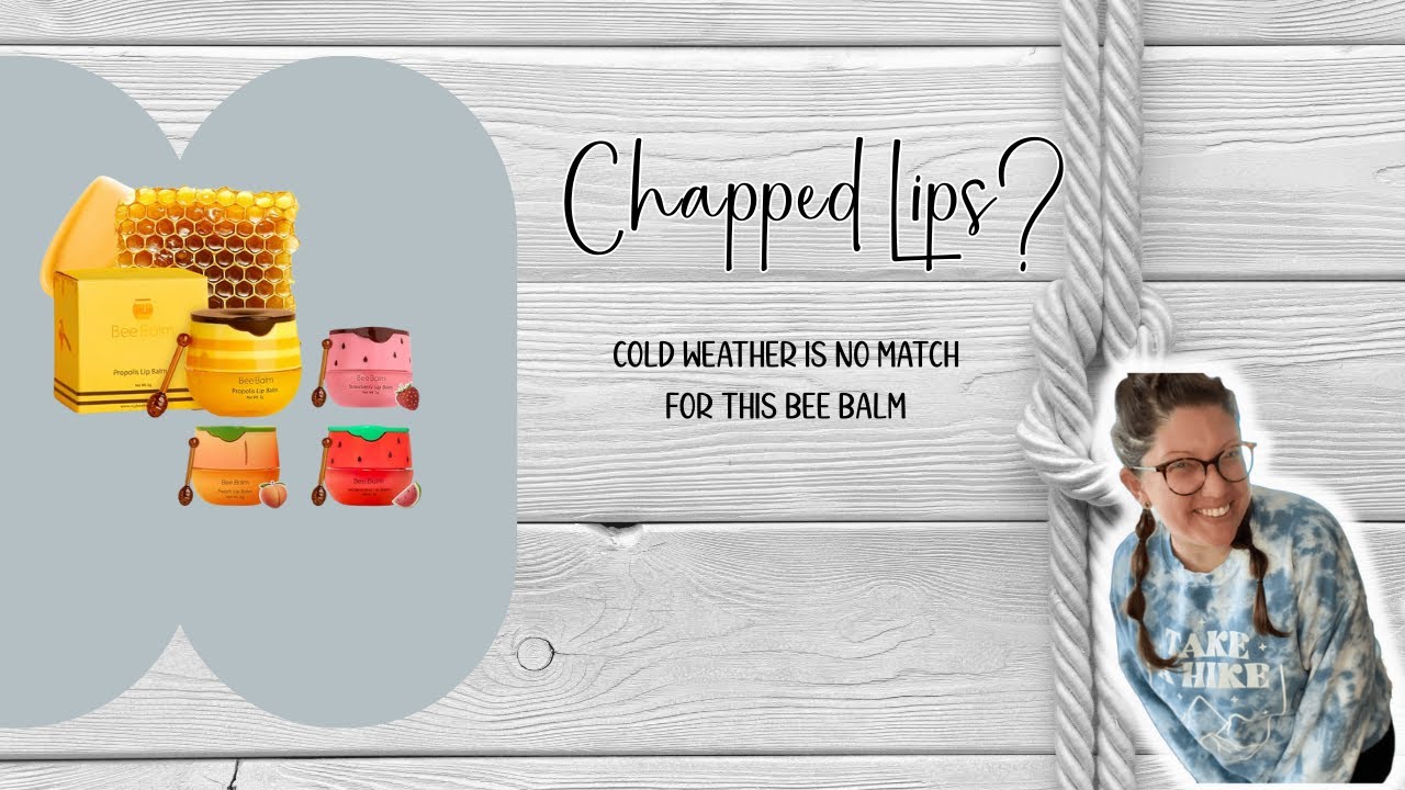 Original My Bee Balm Lip Balm   Propolis Hydrating Balm Honey Pot for Dry, Chapped & Cracked Lips wi