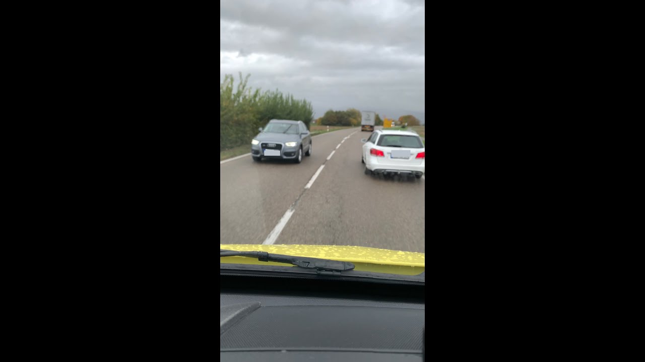 Einsatzfahrt über Land - Inside View Rettungsdienst - Pressluft / E-Horn, LKWs die nichts hören..
