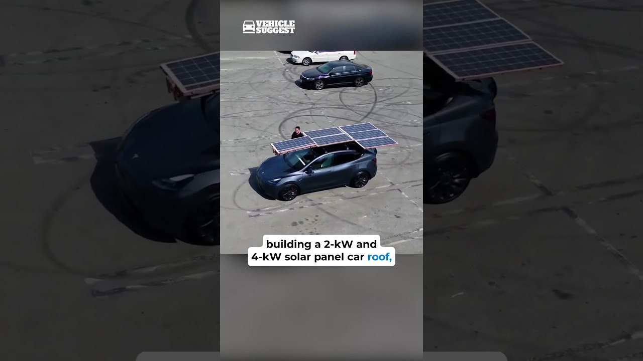 Солнечная панель Tesla мощностью 2&ndash;4 кВт для крыши автомобиля, обеспечивающая ежедневную зарядку ...