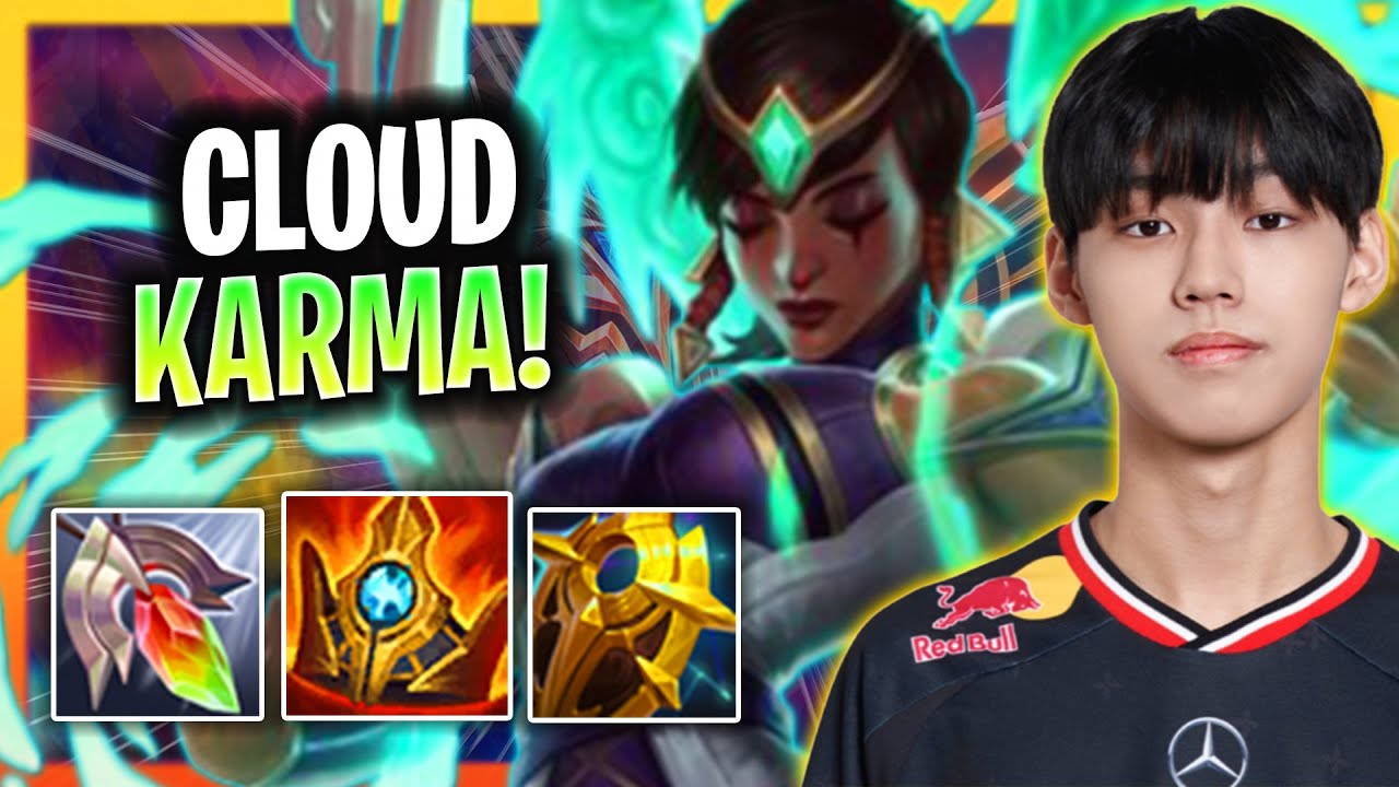 CLOUD IS A BEAST WITH KARMA! T1 Cloud Plays Karma Support vs Nami!  Season 2025