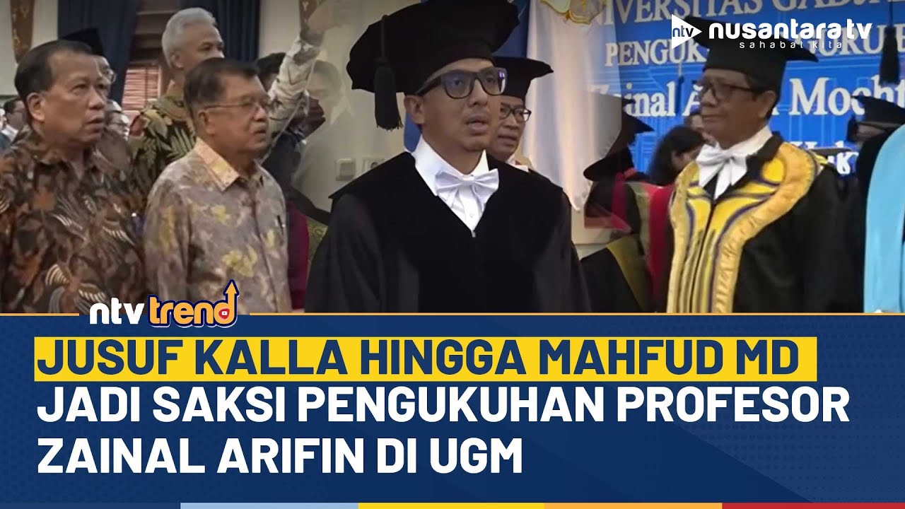 Jusuf Kalla hingga Mahfud MD Jadi Saksi Pengukuhan Profesor Zainal Arifin di UGM | NTV
