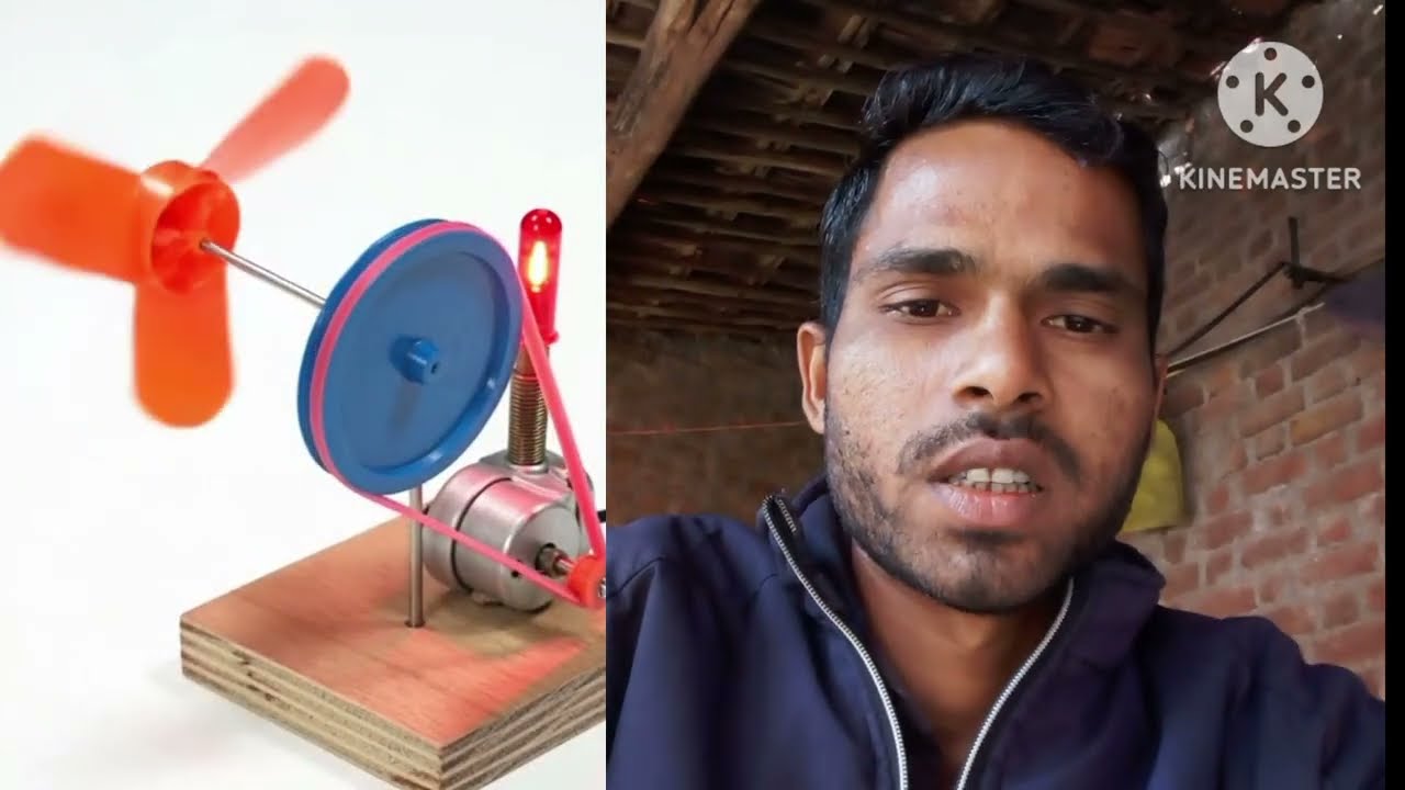 Mini Fan Generator Experiment | Simple School Project