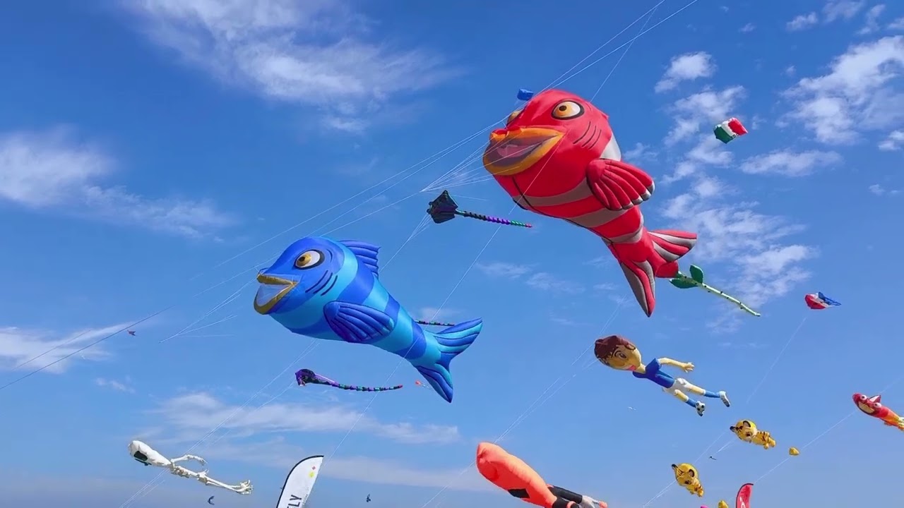 Qatar Kite Festival 2026 ... cool sunny breezy day with Piero 💞 January 17th