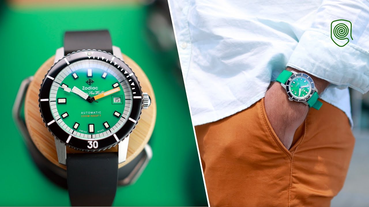 Zodiac Super Sea Wolf, a Crime-Story Inspired Dive Classic, below $1000.