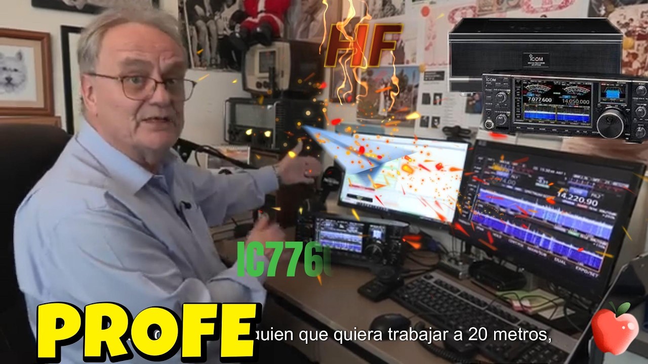 ¡Esta chulada de radioaficionado te va a dejar con la boca abierta! 🤯 Icom IC-7760 en acción