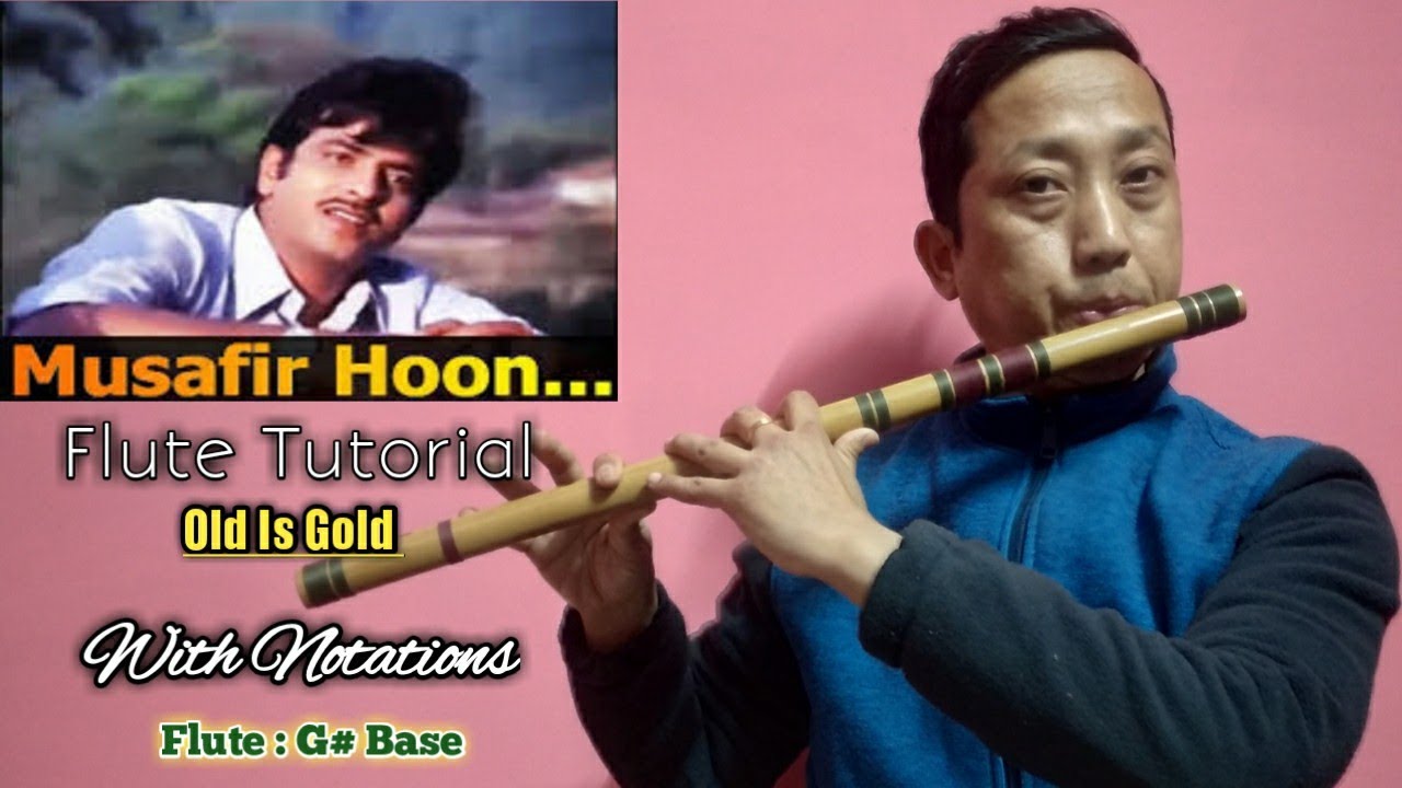 Musafir Hoon Yaaron Flute Lesson/  Kishore Kumar Special
